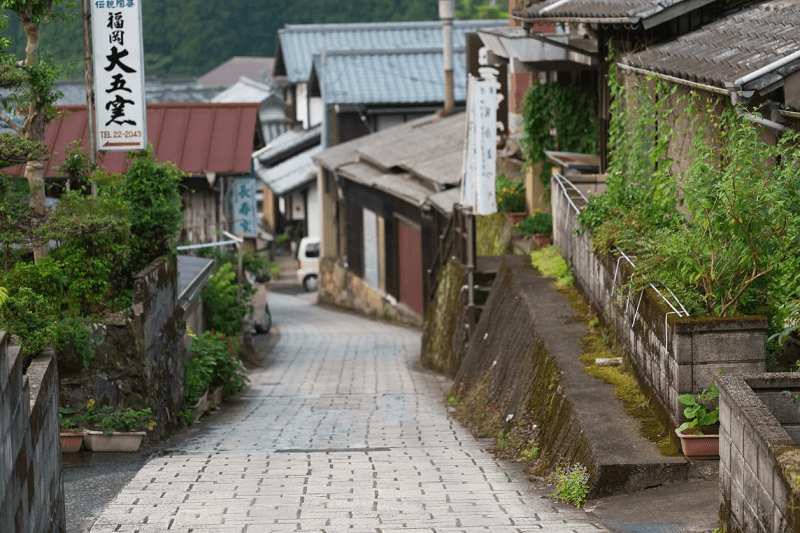 伊万里市大川内山の石畳